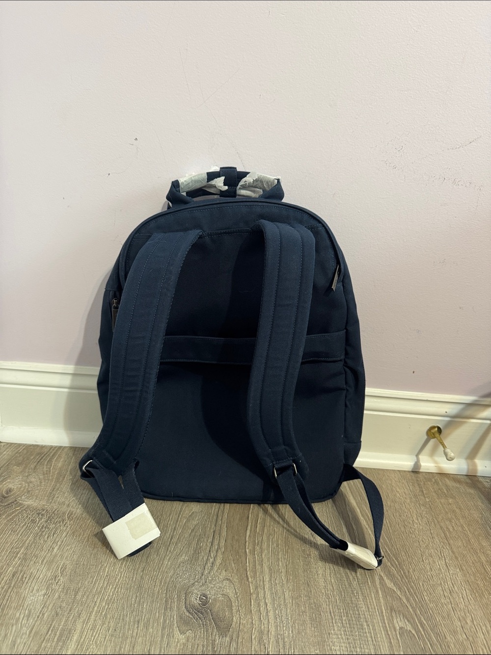 Navy Canvas Backpack - Picture 4 of 4
